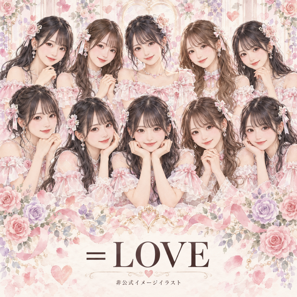 =LOVE(イコールラブ)をイメージした非公式イラスト