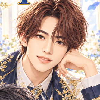 Aぇ! group 末澤誠也の非公式イメージイラスト。白・紺・金の衣装。