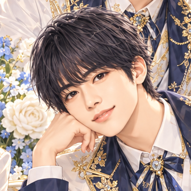 Aぇ! group 佐野晶哉の非公式イメージイラスト。白・紺・金の衣装。