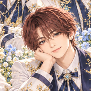 Hey! Say! JUMP 八乙女光の非公式イメージイラスト。白・紺・金の衣装。