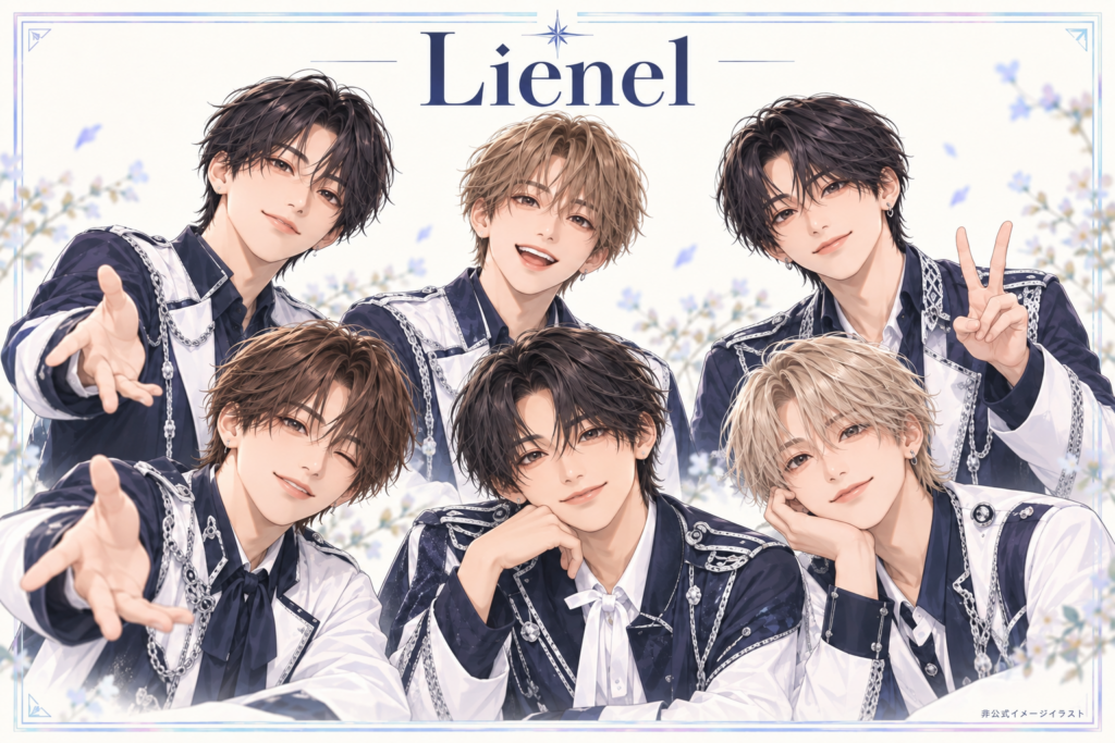 Lienelをテーマにした6人の非公式イメージイラスト