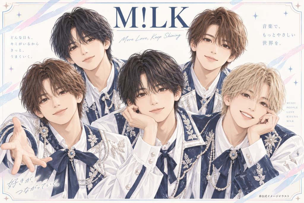 M!LKの非公式イメージイラスト