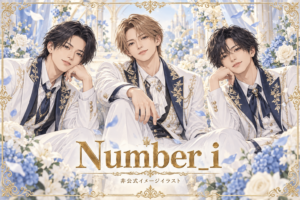 Number_iをイメージした非公式アニメ風グループイラスト