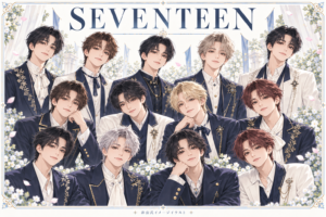 SEVENTEENをテーマにした非公式イメージイラスト