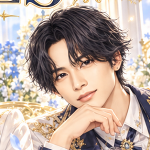 SixTONES 松村北斗の非公式イメージイラスト。白・紺・金の衣装。