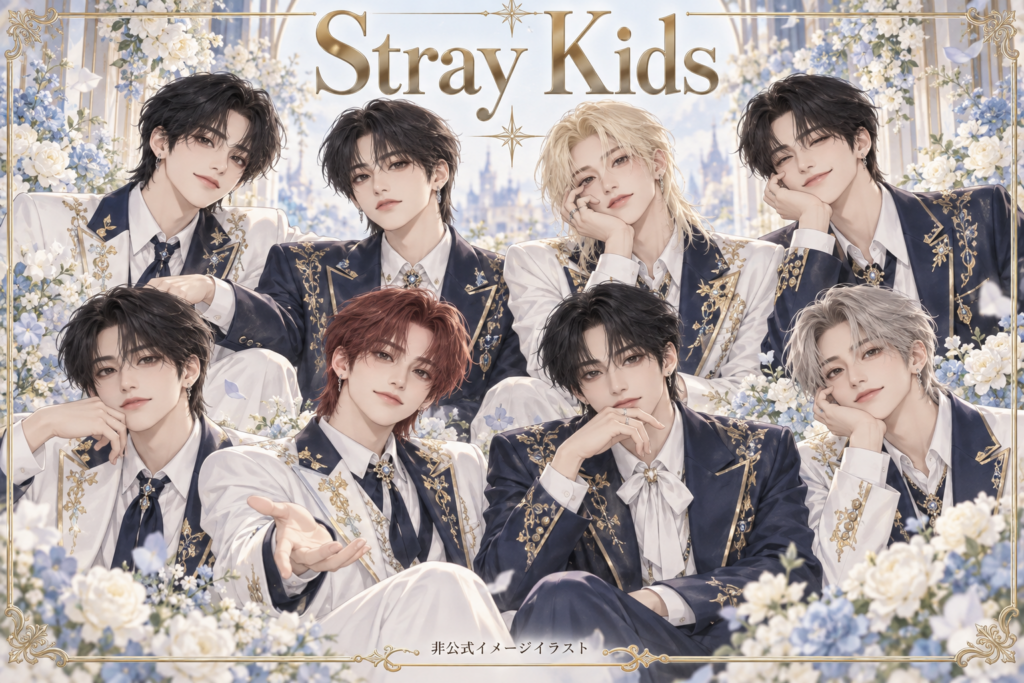 Stray Kidsの非公式イメージイラスト