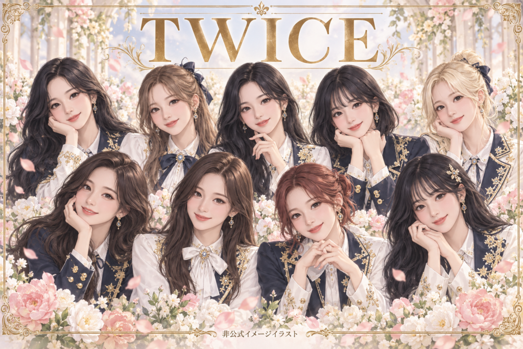 TWICEの非公式イメージイラスト