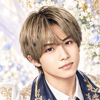 WEST. 神山智洋の非公式イメージイラスト。白・紺・金の衣装。
