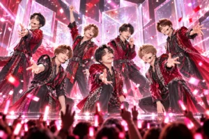 なにわ男子 LIVE TOUR 2026「ND⁵」の音楽・ライブをテーマにした専用イメージイラスト(実写ではありません)