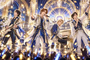 NEWS LIVE TOUR 2026 /// KMKの音楽・ライブをテーマにした専用イメージイラスト（実写ではありません）