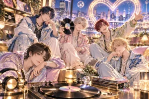 M!LK「LOVE ENG!NE」のリリース情報をチェックの音楽・ライブをテーマにした専用イメージイラスト（実写ではありません）