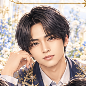 timelesz 菊池風磨の非公式イメージイラスト。白・紺・金の衣装。