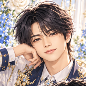 timelesz 佐藤勝利の非公式イメージイラスト。白・紺・金の衣装。