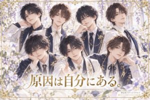原因は自分にある。をイメージした非公式アニメ風グループイラスト