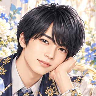 なにわ男子 西畑大吾の非公式イメージイラスト。白・紺・金の衣装。