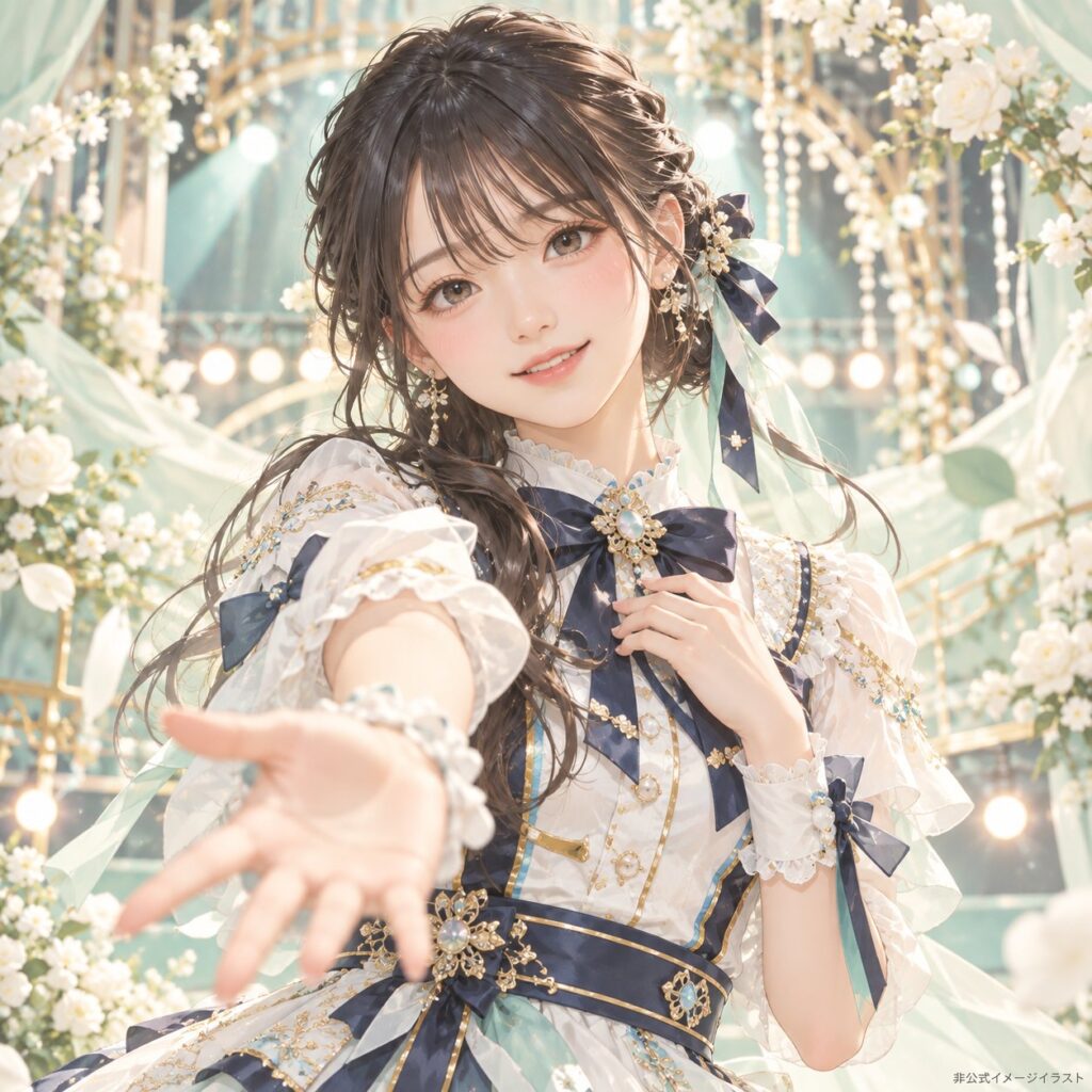 上村麗菜の紹介用・非公式AIイメージイラスト