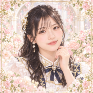 下井谷幸穂の紹介用・非公式AIイメージイラスト