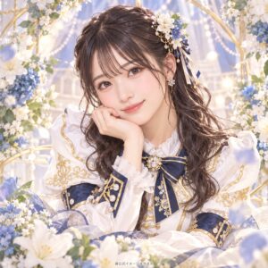 中坂美祐の紹介用・非公式AIイメージイラスト