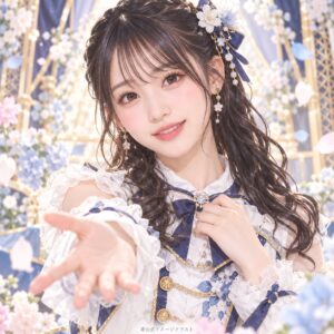 善家 侑莉花の紹介用・非公式AIイメージイラスト