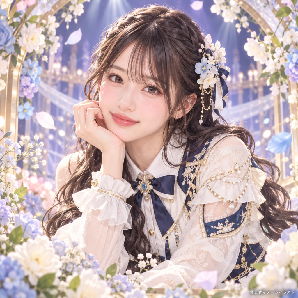 大賀 彩姫の紹介用・非公式AIイメージイラスト