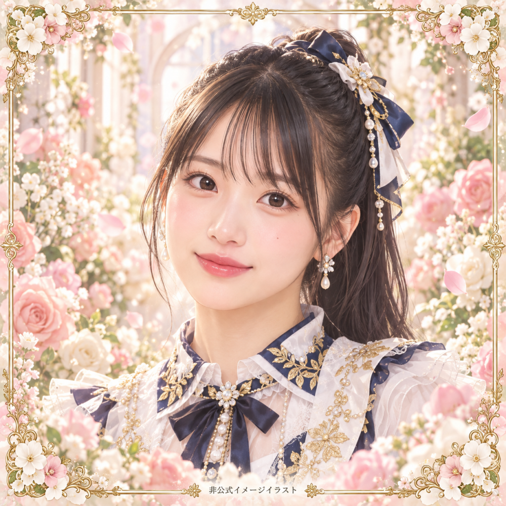 安田美結の紹介用・非公式AIイメージイラスト