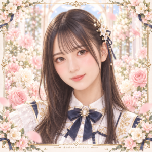 小坂菜緒の紹介用・非公式AIイメージイラスト