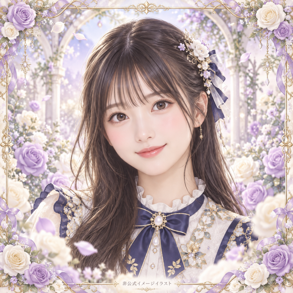 小川彩の紹介用・非公式AIイメージイラスト