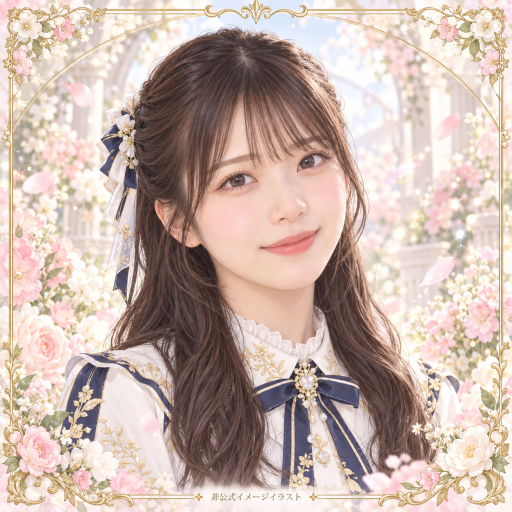 山下葉留花の紹介用・非公式AIイメージイラスト