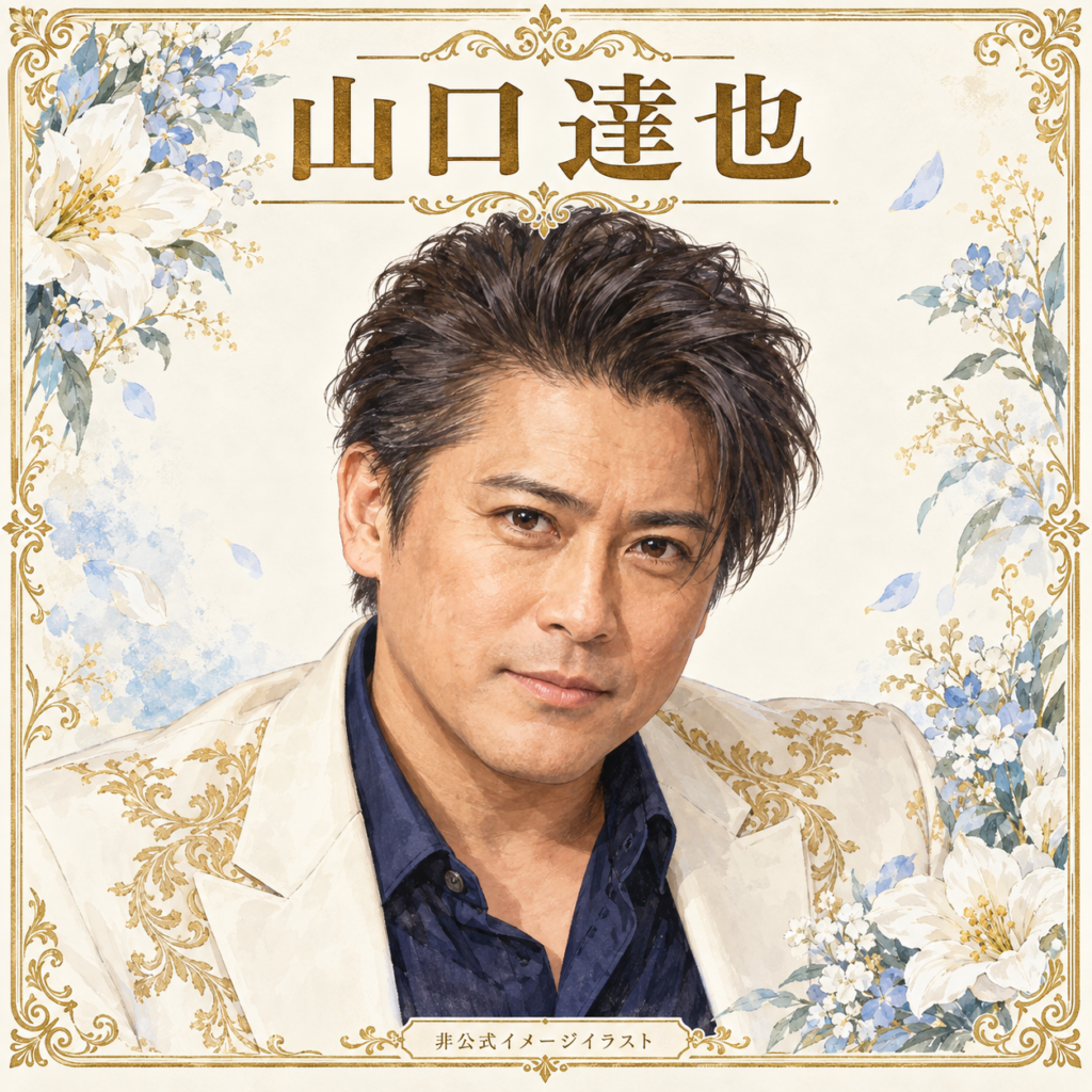 山口達也をイメージしたAI生成の非公式イラスト