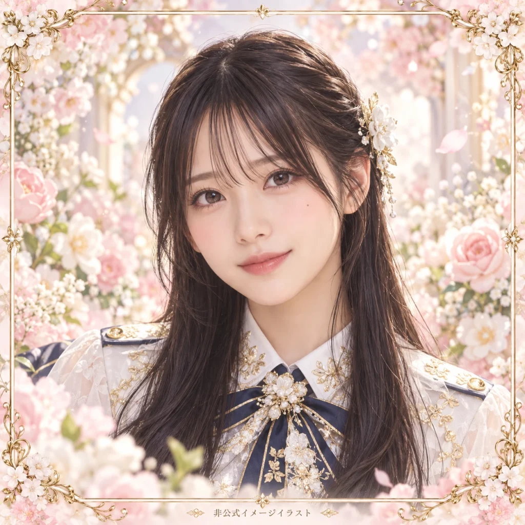 山川宇衣の紹介用・非公式AIイメージイラスト