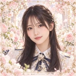 山川宇衣の紹介用・非公式AIイメージイラスト