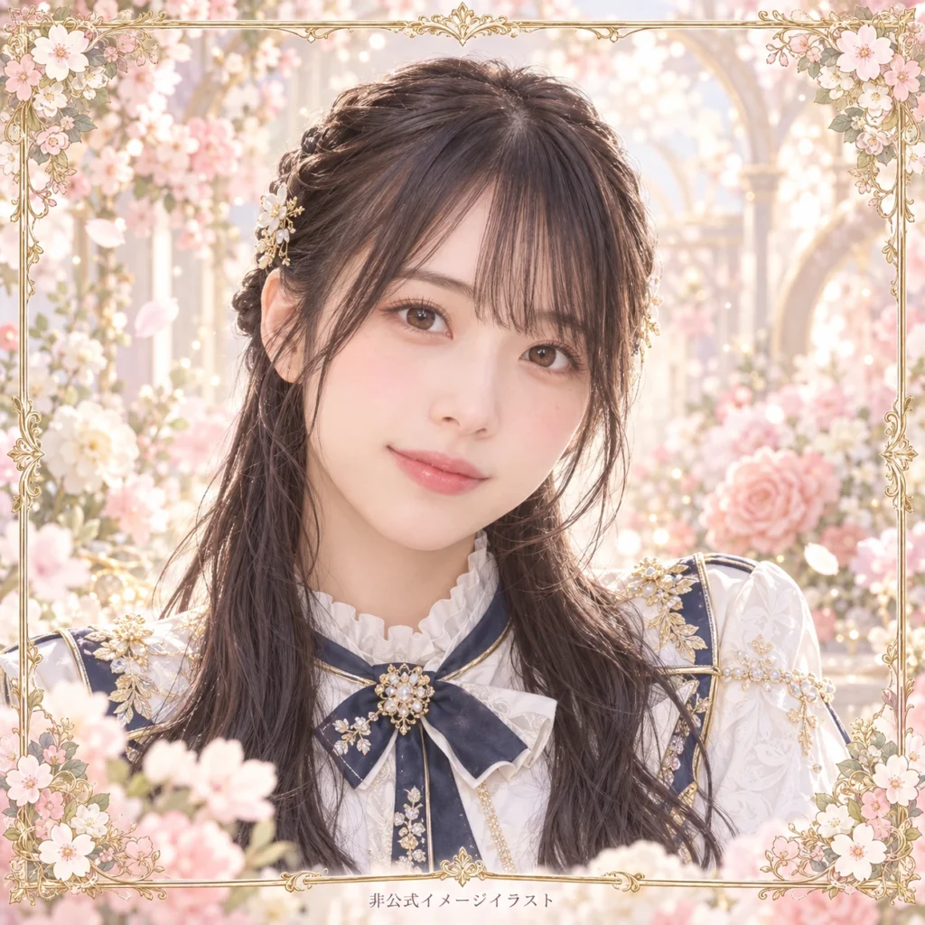 山田桃実の紹介用・非公式AIイメージイラスト
