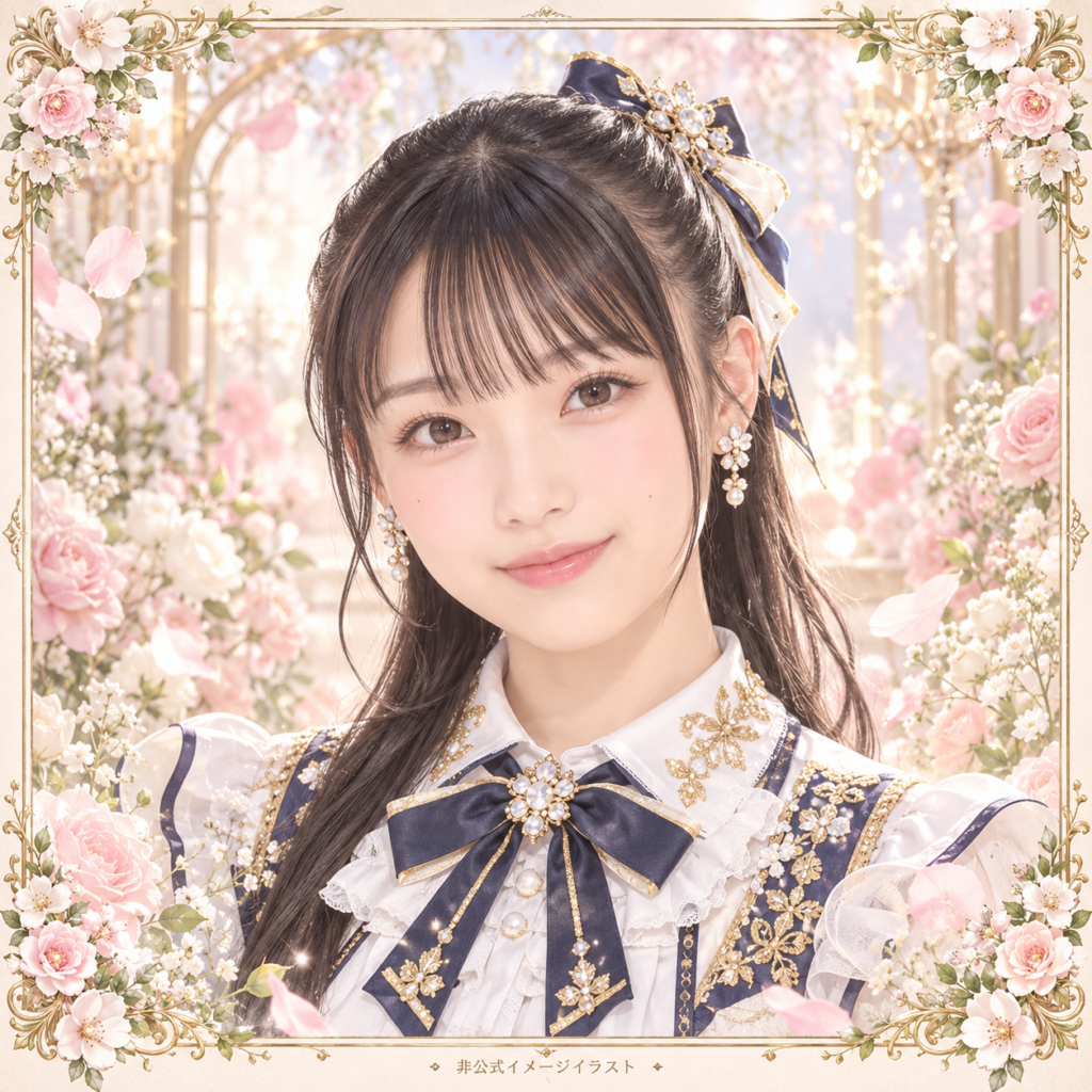 山﨑愛生の紹介用・非公式AIイメージイラスト