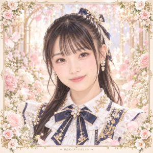山﨑愛生の紹介用・非公式AIイメージイラスト