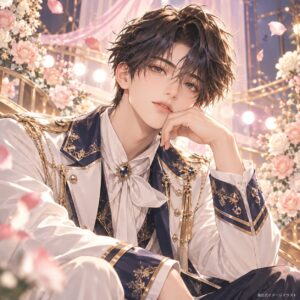 岡尾真虎の紹介用・非公式AIイメージイラスト