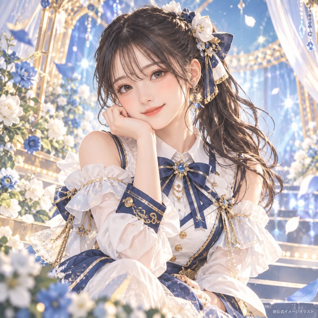 島川波菜の紹介用・非公式AIイメージイラスト