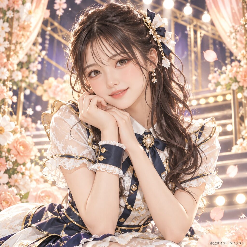 平山 真衣の紹介用・非公式AIイメージイラスト