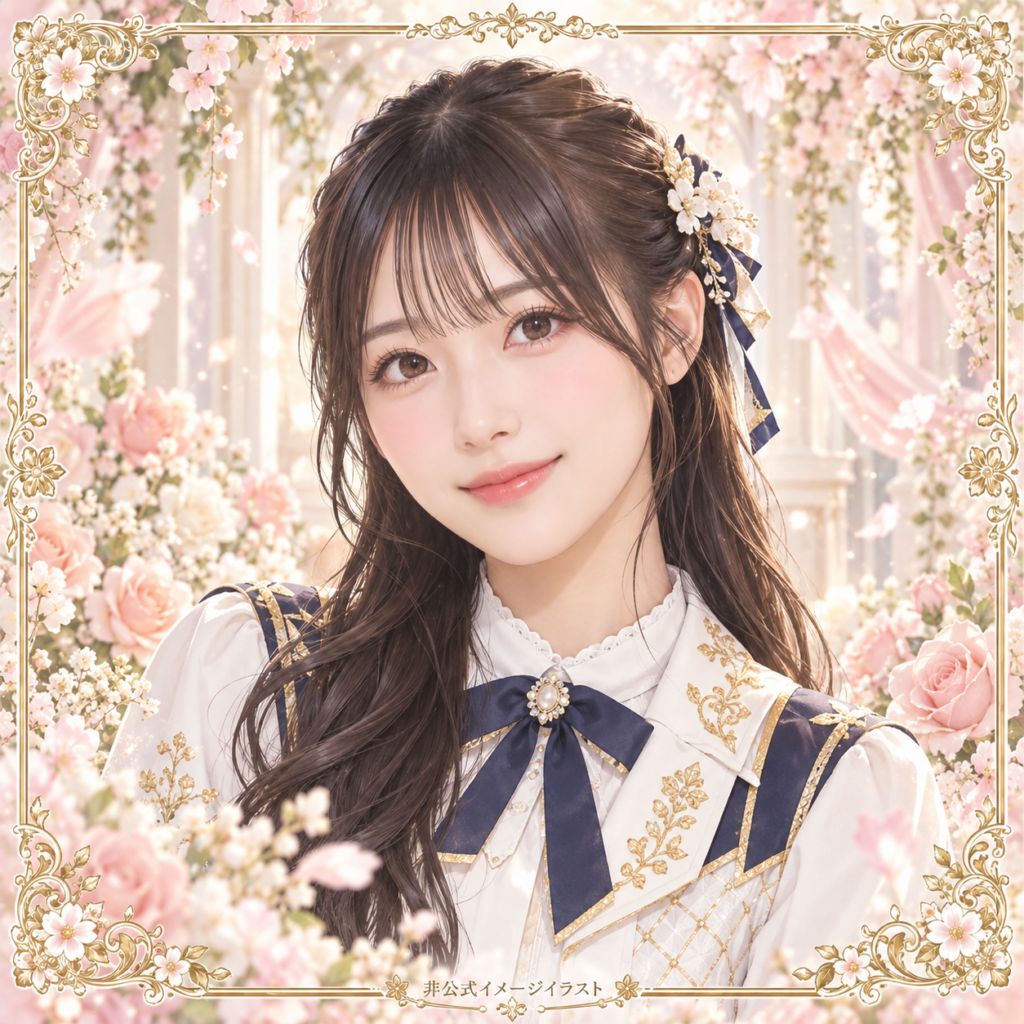 平岡海月の紹介用・非公式AIイメージイラスト