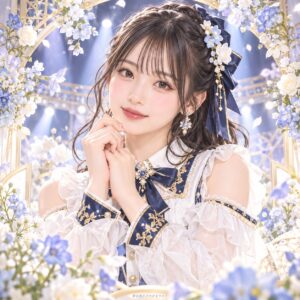 広本瑠璃の紹介用・非公式AIイメージイラスト