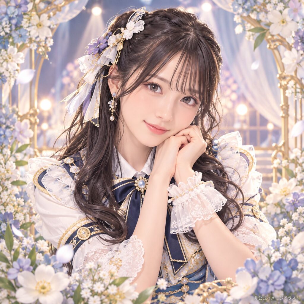 杉本りいなの紹介用・非公式AIイメージイラスト