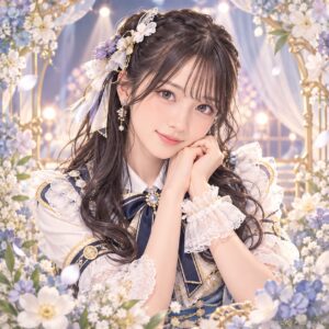 杉本りいなの紹介用・非公式AIイメージイラスト