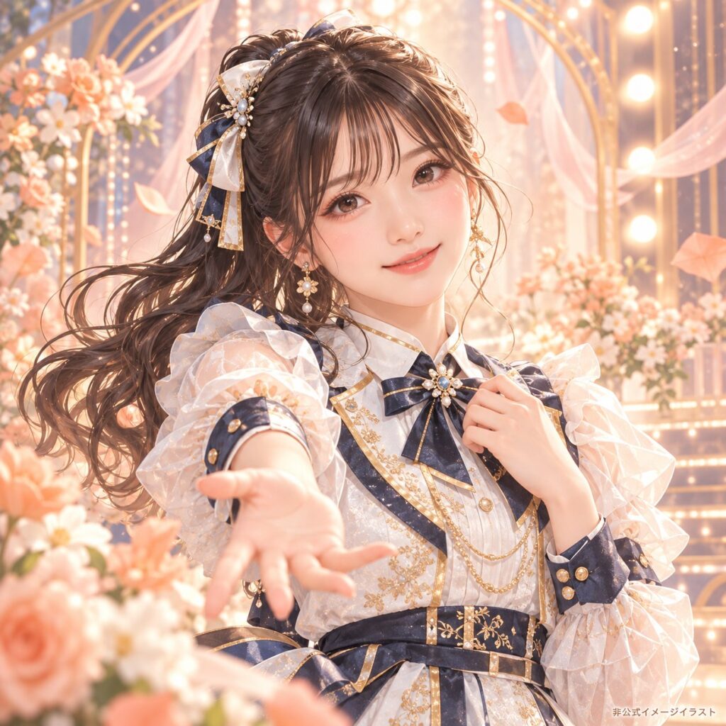 村越彩菜の紹介用・非公式AIイメージイラスト
