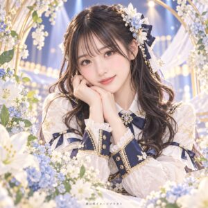 松川みゆの紹介用・非公式AIイメージイラスト