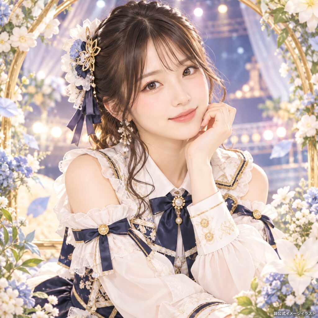 松本慈子の紹介用・非公式AIイメージイラスト