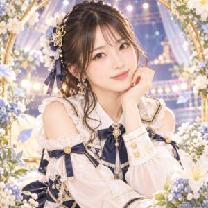 松本慈子の紹介用・非公式AIイメージイラスト