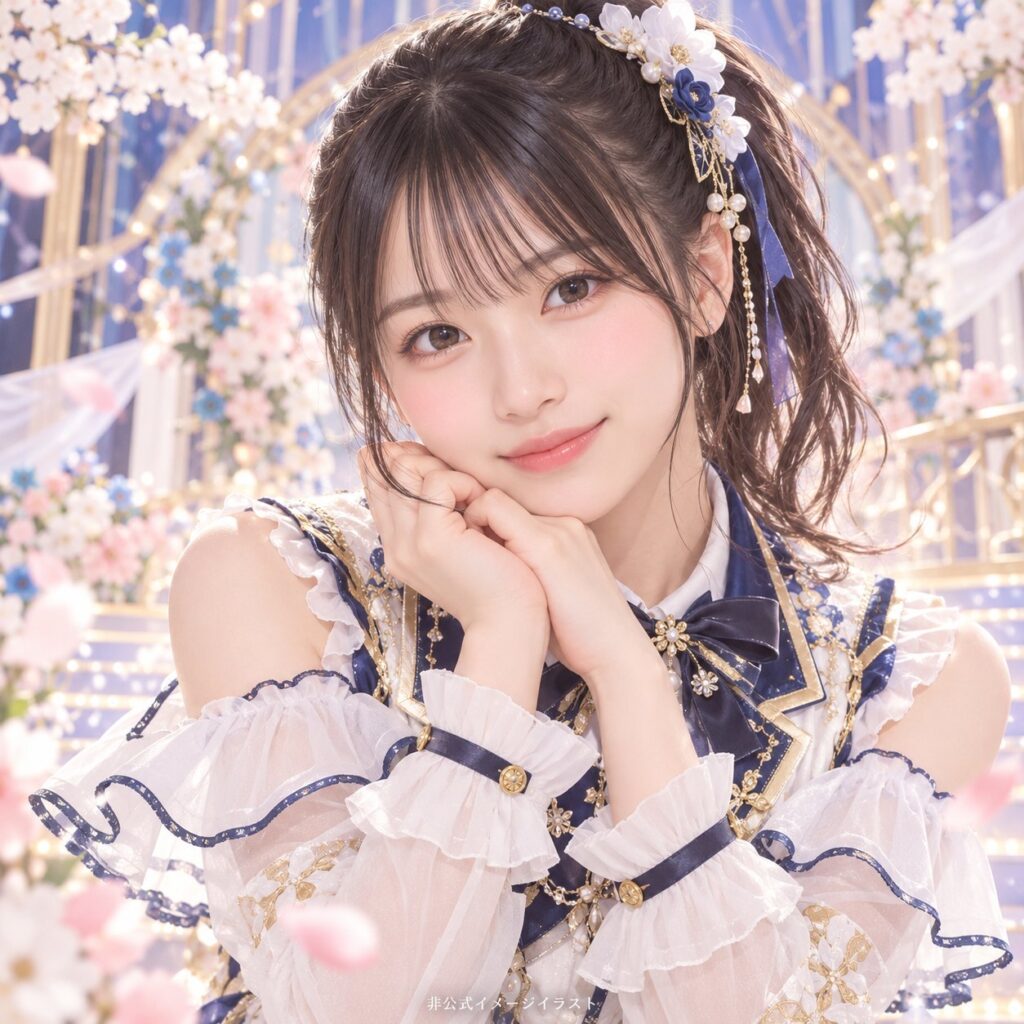 栗山 梨奈の紹介用・非公式AIイメージイラスト