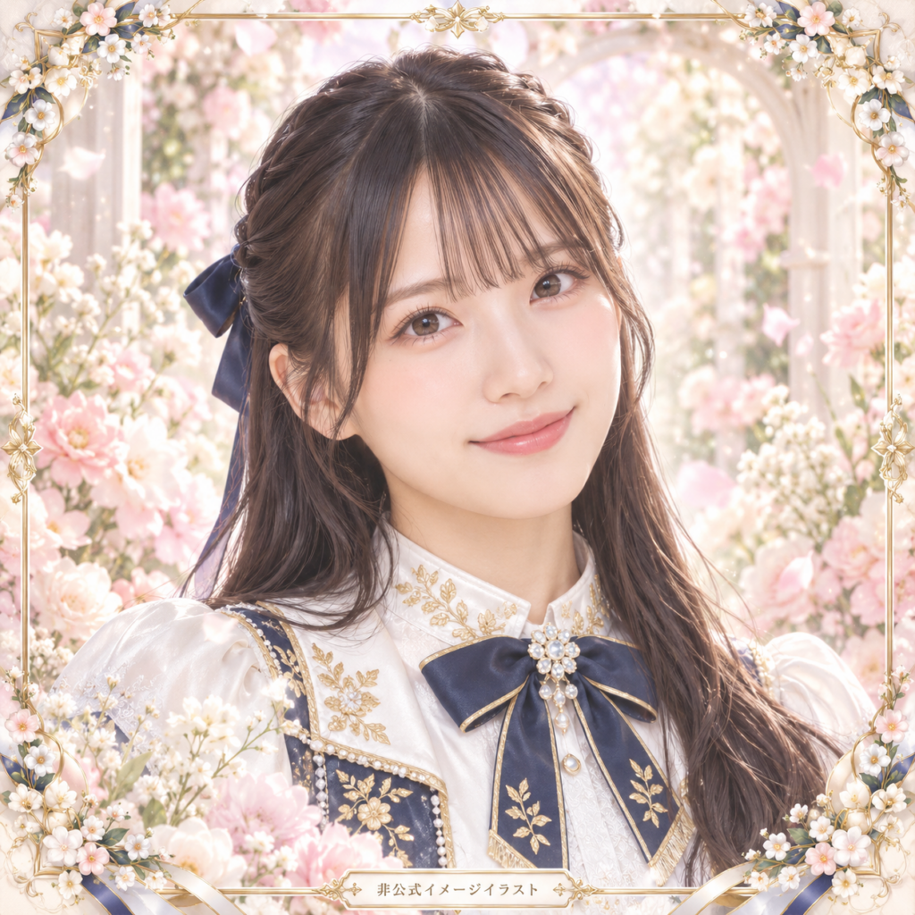 森本茉莉の紹介用・非公式AIイメージイラスト