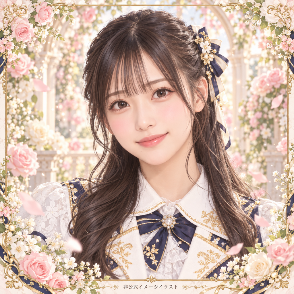 橋本 陽菜の紹介用・非公式AIイメージイラスト