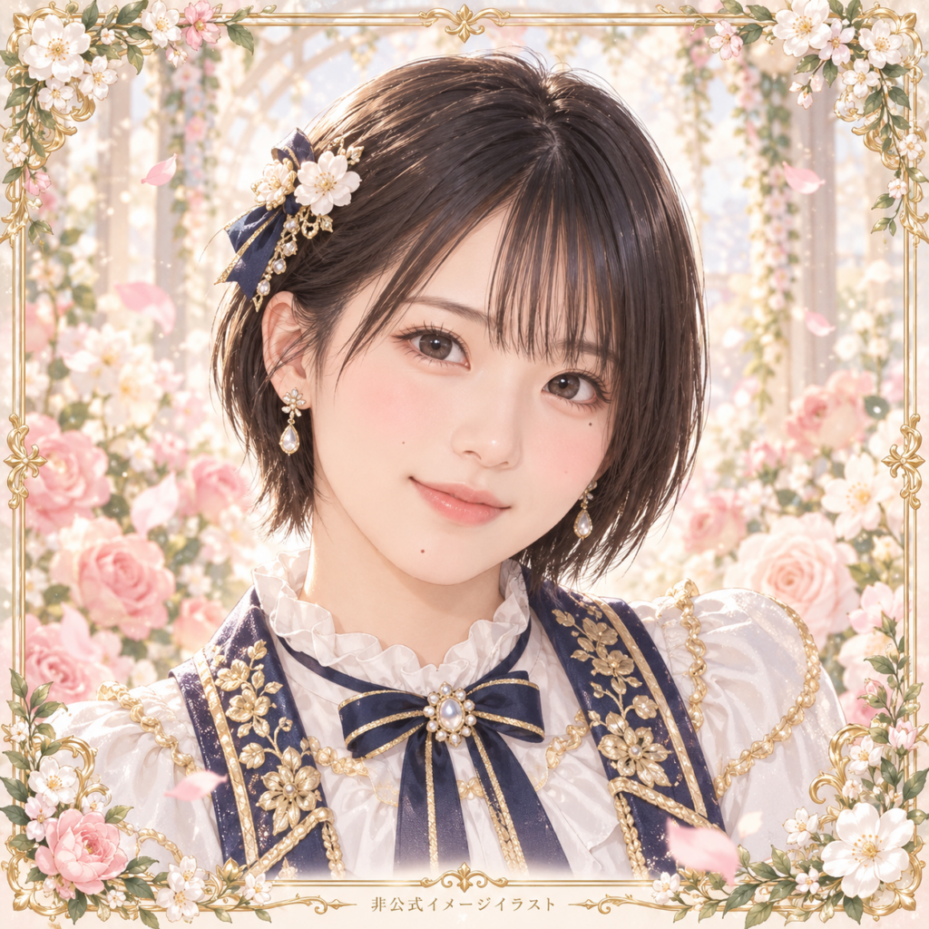橋迫鈴の紹介用・非公式AIイメージイラスト