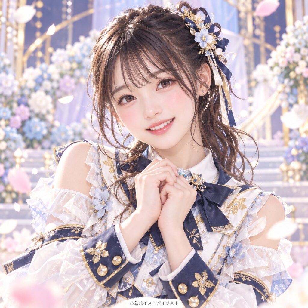 江口 心々華の紹介用・非公式AIイメージイラスト